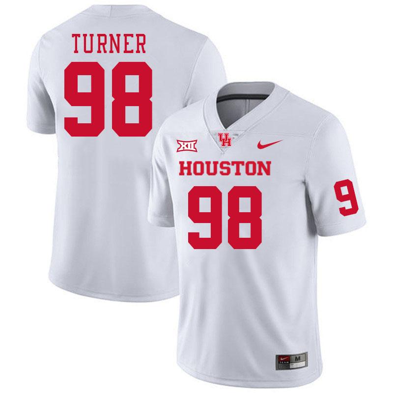 Houston Cougars #98 Payton Turner College Football Jerseys Stitched Sale-White